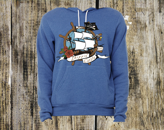 Shippin' Cattle- Unisex Fleece Hooded Sweatshirt